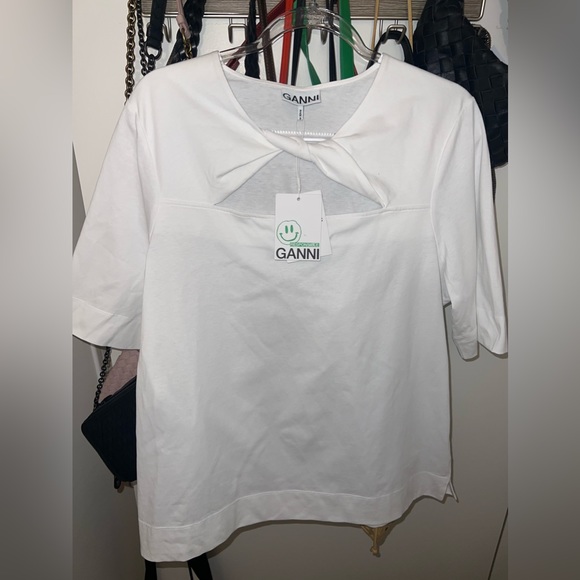 GANNI basic cotton jersey top NWT - Picture 3 of 11